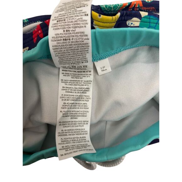 Baby Boden Swim Set Kids 2-3Y 98cm Navy Two Piece Rash Guard Ocean Life UPF 50+ - Picture 16 of 16